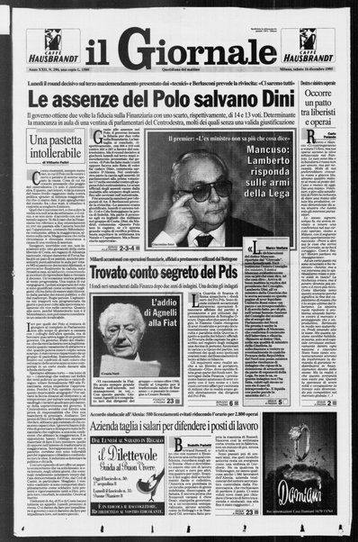 Il giornale : quotidiano del mattino